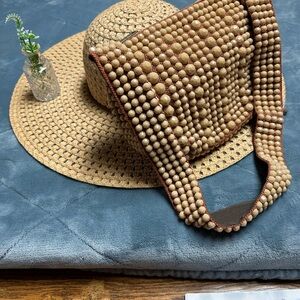 Beaded 50-60’s purse beaded handbag cream beige
8-1/2” & 6”